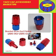 BRAIDE HOSE END FITTING (AN6-90)/(AN6-0)