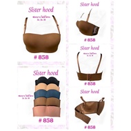 Thailand 858 horizontal cup wire-free bra with thin foam, breast lift, anti-sagging cup B size 34–38