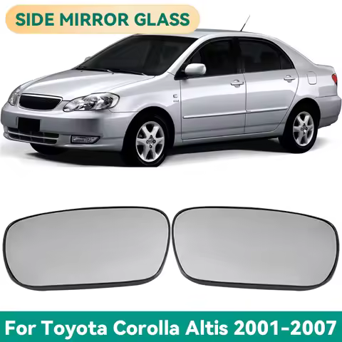 Glass rear view mirror with heating,left and right rear view mirror for Toyota Corolla Altis 2001 20