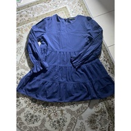 Used Blue Blouse Zanzea