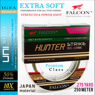 Senar Pancing Falcon Uni 275 yards / 250M HUNTER TIDAK KERITING