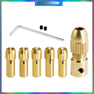 POP 6Pcs Drill Chuck Collet Set Chuck Collet Kit Rotary Tool Keyless Quick Changing Chuck 0 5-3mm Re