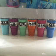 Colorful yeti Tumbler Rambler Cups cooler YETI cup 30oz Powder Coated Mugs 900ml Large Capacity Stai