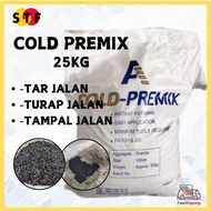 All weather Cold Road Premix 25KG BAG cold mix Asphalt Turap Jalan Tampal Jalan Tar Jalan Pothole Pa