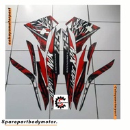 Sticker / striping Motorcycle Yamaha Zupiter Mx 2014, Black - Red
