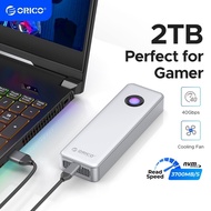 ORICO 40Gbps Portable SSD 2TB 4TB USB4.0 Type C Up to 3700MB/s with RGB For Game Players R3700