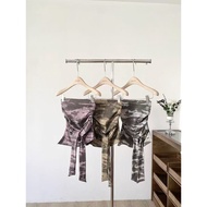 D6Y Sweet Letter Print Tube Top 2025