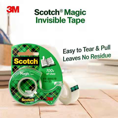 3M Scotch 119 Transparent Matte Adhesive Tape Cutting Seat No-Copy Mistake Transfer Tape 104#3M810 S