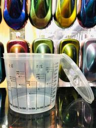 【振通油漆】1100ml 調漆杯 (含蓋) 刻度杯、量杯、容量杯、油漆杯、多刻度