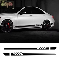 ECYOU Car Side Body Decals, Self-adhesive Waterproof Car Stickers, Removable PVC Car Accessories for