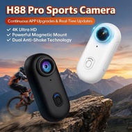 4K/WIFI🔥 Vlog Action Camera H88 Pro Magnetic Thumb Sports Camera / Portable Waterproof Shockproof Go