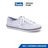 KEDS WF54682 รองเท้าผ้าใบ แบบผูกเชือก รุ่น KICKSTART SEASONAL SOLIDS สีขาว