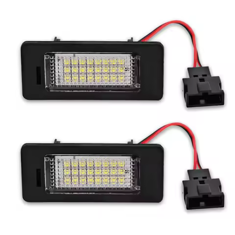 2pcs White Car LED Number License Plate Lights lamp 12V for Audi A4 B8 A5 Q5 S5 TT S4 Error Free Led