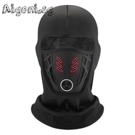 Balaclava Ski Mask for Men Women Face Mask for Cold Weather (Black Red Mecha)