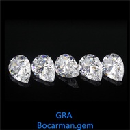 1CT-3CT Water drop shaped Moissanite diamond pear-shaped loose stone inlaid woman jewelry factory mo