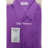 Baju Kemeja Sekolah Ungu / Purple Lengan Panjang (Licin) - DF 0031