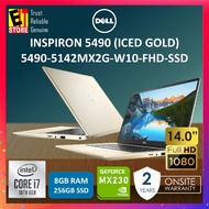 DELL INSPIRON 14 5490-5142MX2G-W10-FHD-SSD LAPTOP GOLD (I7-10510U/8GB/256GB SSD/14 FHD/2GB MX230/W10