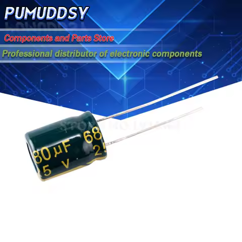 20PCS Higt quality 25V680UF 10X13 680UF 25V 10*13mm Electrolytic capacitor