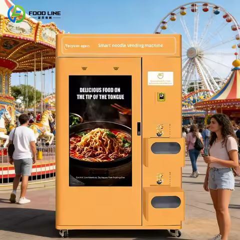 Hot Water Japanese Pot Ramen Vending Machines Noodle Soup Noodle Vending Machine for Sale Cook Insta