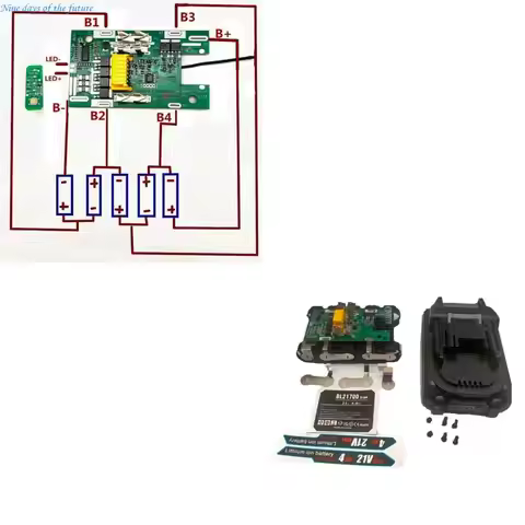Ventilated Design Battery Cover For 18V 5S2P 5x21700 BL1890 Lithium Application E65A