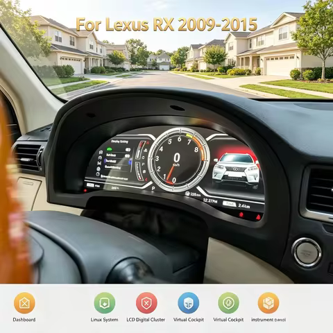 LCD dashboard Android Radio For Lexus RX RX270 RX350 RX450H 2009~2015 LCD Instrument Digital Cluster