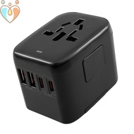 International Power Plug Adapter Universal Travel Plug Adapter with 2 USB C and 2 USB A Port SHOPQJC
