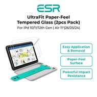 ESR iPad 10/11/12th Gen | Air 11"(26/25/24) - UltraFit Paper-Feel Tempered Glass (2pcs Pack)