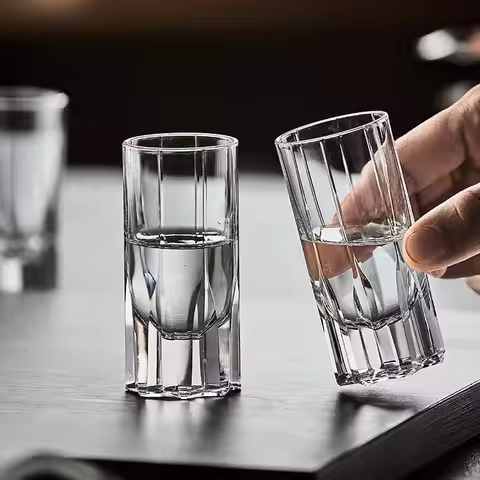 25ML Crystal Shot Glass Whiskey Tequila Glasses Home Bar, Elegant Gift Set For Weddings, Parties & B