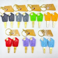 2pcs Key 5P-8500 for Excavator Heavy Equipment Keychain F0002 5P8500 Ignition Key with Bucket Key Ch