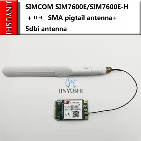 SIMCOM SIM7600E/SIM7600E-H + U.FL SMA pigtail antenna+5dbi antenna Multi Band LTE Module CAT4 module