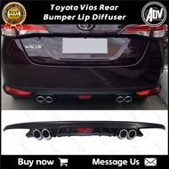 Toyota Vios 2019-2021 4th Gen Rear Bumper Lip Diffuser (Matte Black) Bl~~