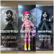 Monster High Rare Doll Collectible  Wednesday Series ADDAMS+ENID SINCLAIR+RAVE'N Mint Condition 100%