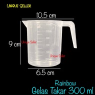 Gelas Ukur 300ml 300 ml Gelas Takar Measuring Cup Rainbow / Gelas Ukur Takar Susu Tepung Beras Gula
