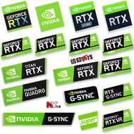 [Ready Stock] Original RTX 2080TI 2070 2060 TITAN Desktop Sticker Laptop Graphics Card Label