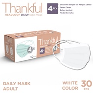 Thankful Face Mask Adult Headloop Daily 30S