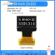 EUCALYTUSMY OLED Screen Board, 14PIN IPS OLED Screen Display, usable 0.49 inch I2C Interface 3.3V. O