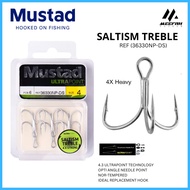 MUSTAD SALTISM TREBLE 36330NP-DS 4X STRONG - Treble Hook Fishing Hook Kail Mata Tiga