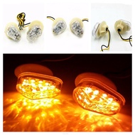 Clear Amber Motorcycle  LED Turn Signal Light for YAMAHA R1 R6S R6 S FZ6 FZ1 FZ Street Bike