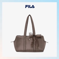 FILA Ballerina Brown Tote Duffle Bag – Elegant Nylon Shoulder Bag with Spacious Storage for Daily, F