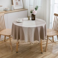 Yimanqiyun Green Jacquard Geometric Tablecloth Art Round Table Coffee Table Table Cloth Art Long Tab