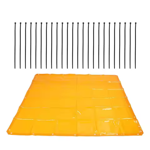 Welding Curtain Screen 5 7x5 7ft Flame Retardant and Water Resistant Protective Shield for UV and Sp