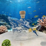 Cross-Border New Style Innovative shark whiskey bottle shark whiskey Glass Sparkling Wine bottle Win