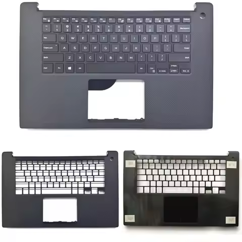 New For Dell XPS 15 9570 7590 Precision 5530 5540 Upper Case Palmrest Keyboard