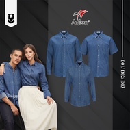 SUNBEAR Lefonse 100% Cotton Denim Shirt Short Sleeve Long Sleeve Unisex Adult D01/D02/D03