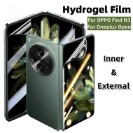 OPPO Find N3 / Oneplus Open Hydrogel Film Inner + Back Screen Protector Soft TPU Front Back Film For