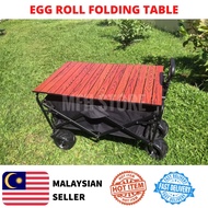 Eggroll Folding Table Wagon Camping Wagon Table Wagon Folding Table Camping Folding Table Egg Roll T
