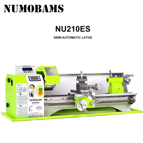 NUMOBAMS NU210x800ES 900W Rated Output Power Motor Semi-Automatic Metal Lathe