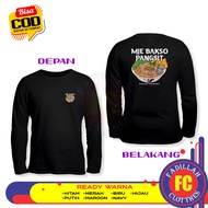 T-shirt Indonesian Culinary Dumpling Meatballmie DB Long Sleeve Distro T-shirt