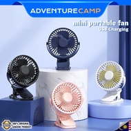 2024 NEW🔥 Kipas Mini Clip Mini Fan Rotating Kipas Angin Meja Mini Jepit Portable USB kipas angin kec