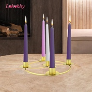 Lohobby Advent Ring Candle Holder Advent Wreath Ring for Party Festival Living Room